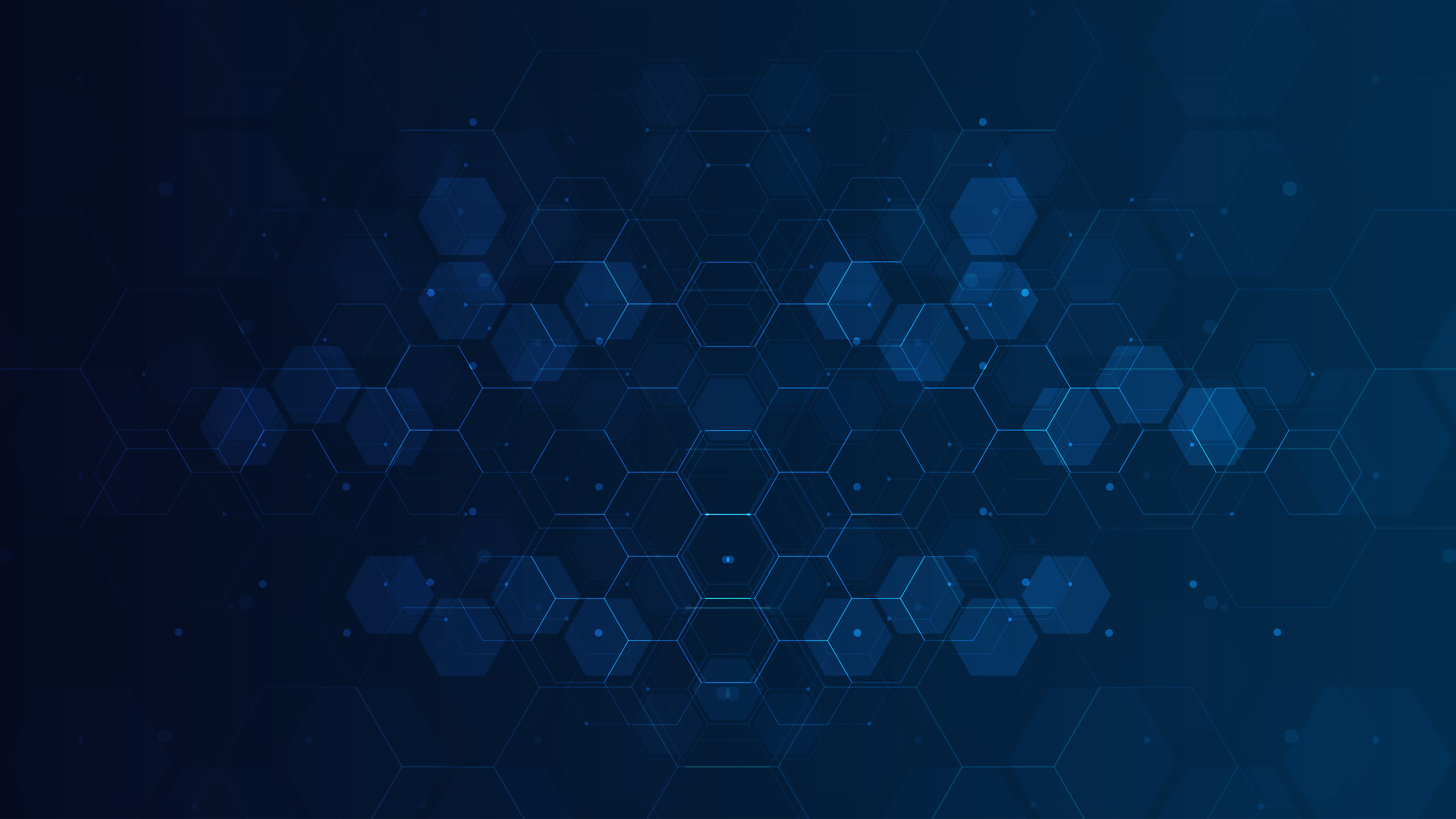 Digital technology background. Abstract hexagons background with